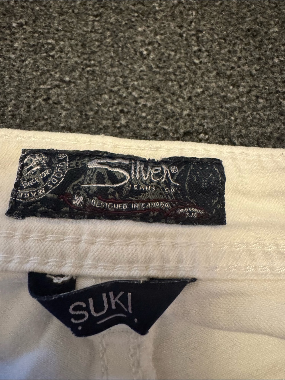 Silver Jeans Co. Suki Skinny Crop White Curvy Fit Jeans W29/L24 Mid-Rise Stretch - Picture 6 of 10